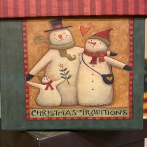 Christmas Traditions Snowman Box